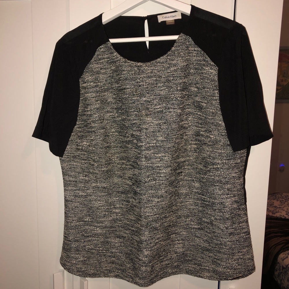 Calvin Klein Professional Tweed Short Sleeve Shirt
